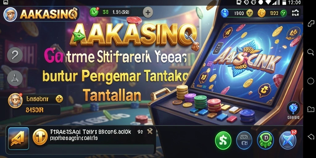 Screenshot dari gameplay AAKASINO yang menunjukkan strategi yang intens.
