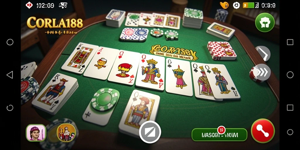 Screenshot gameplay CORLA188 menampilkan aksi seru permainan domino.