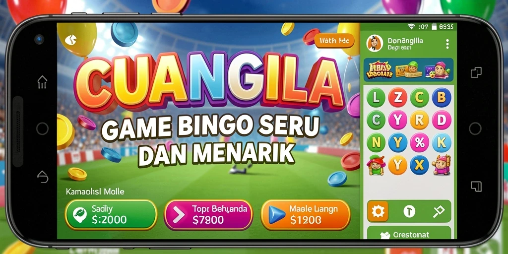 Screenshot gameplay mengasyikkan dari CUANGILA dengan suasana Bingo.