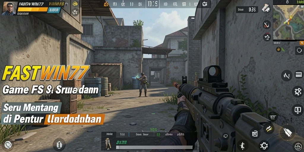 Gameplay FASTWIN77 yang intens dengan pertempuran seru.