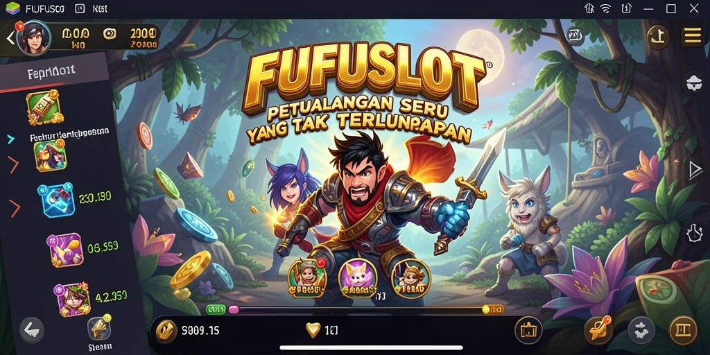 Screenshot FUFUSLOT menampilkan momen seru dalam petualangan.