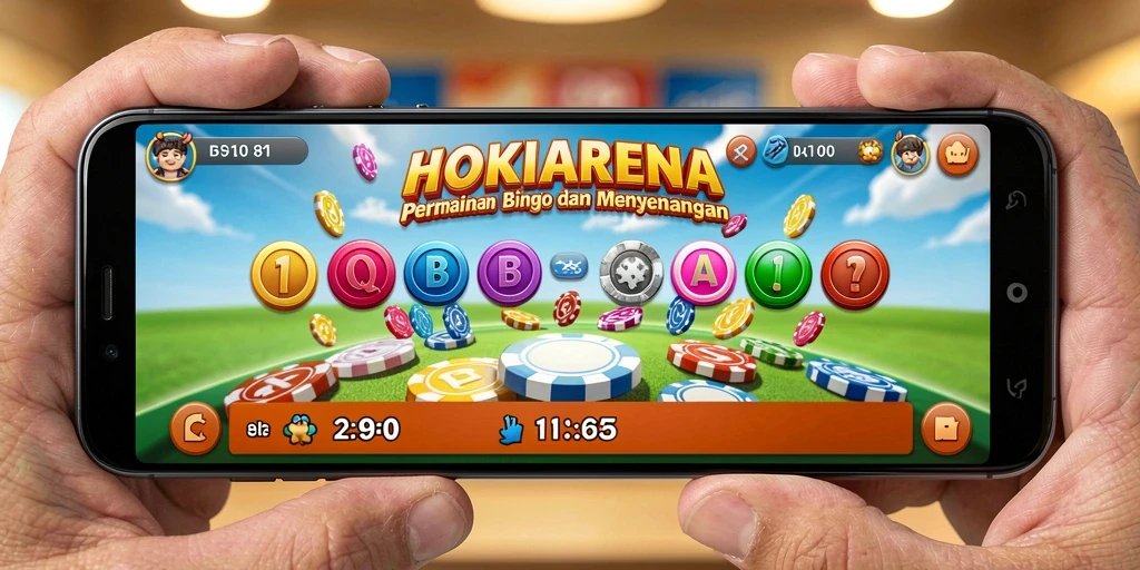 Tampilan gameplay HOKIARENA dengan suasana Bingo yang ceria.