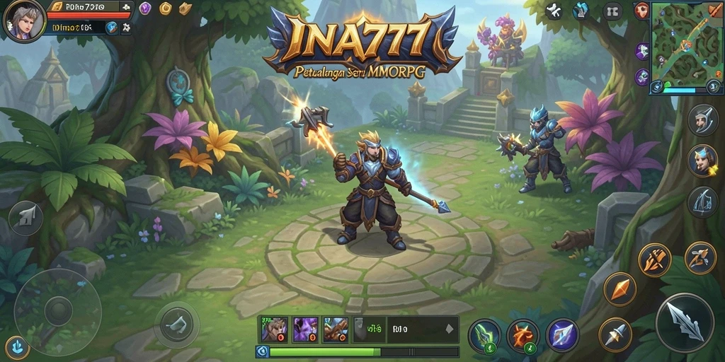 Tampilan gameplay seru di dunia fantasi INA777.