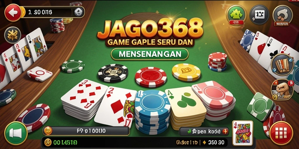 Screenshot gameplay Gaple yang seru dan interaktif di JAGO368.