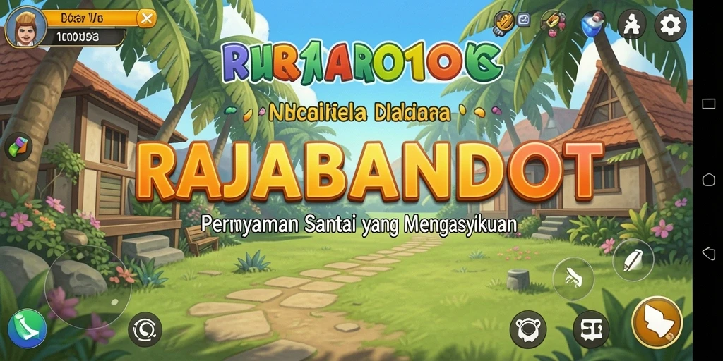 Tampilan menarik gameplay RAJABANDOT yang penuh warna.