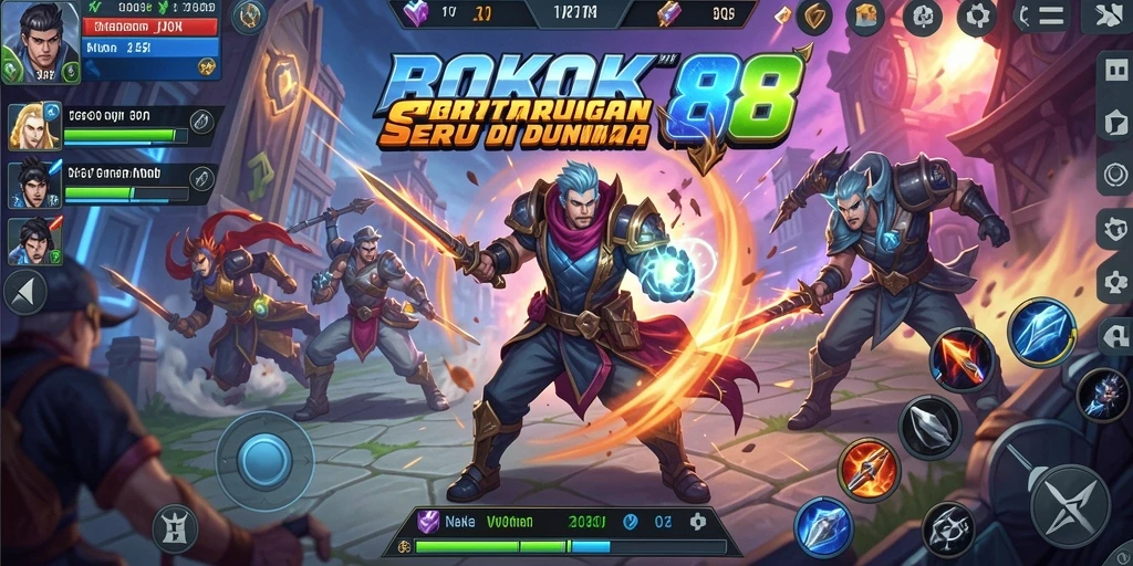 Tampilan gameplay ROKOK88 yang seru dan penuh aksi.