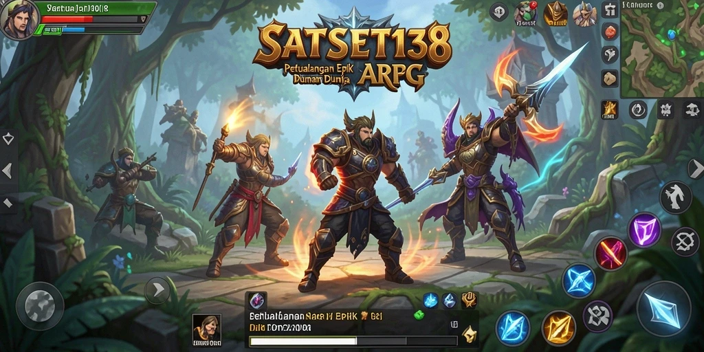 Screenshot menampilkan aksi seru dalam game ARPG SATSET138.